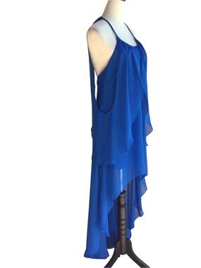 Cache Blue  Draped Halter Dress